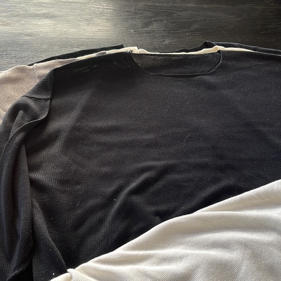 Eskandar sweater lot, 3 long oversized sweater dresses, 8 linen sweaters - Picture 11 of 14